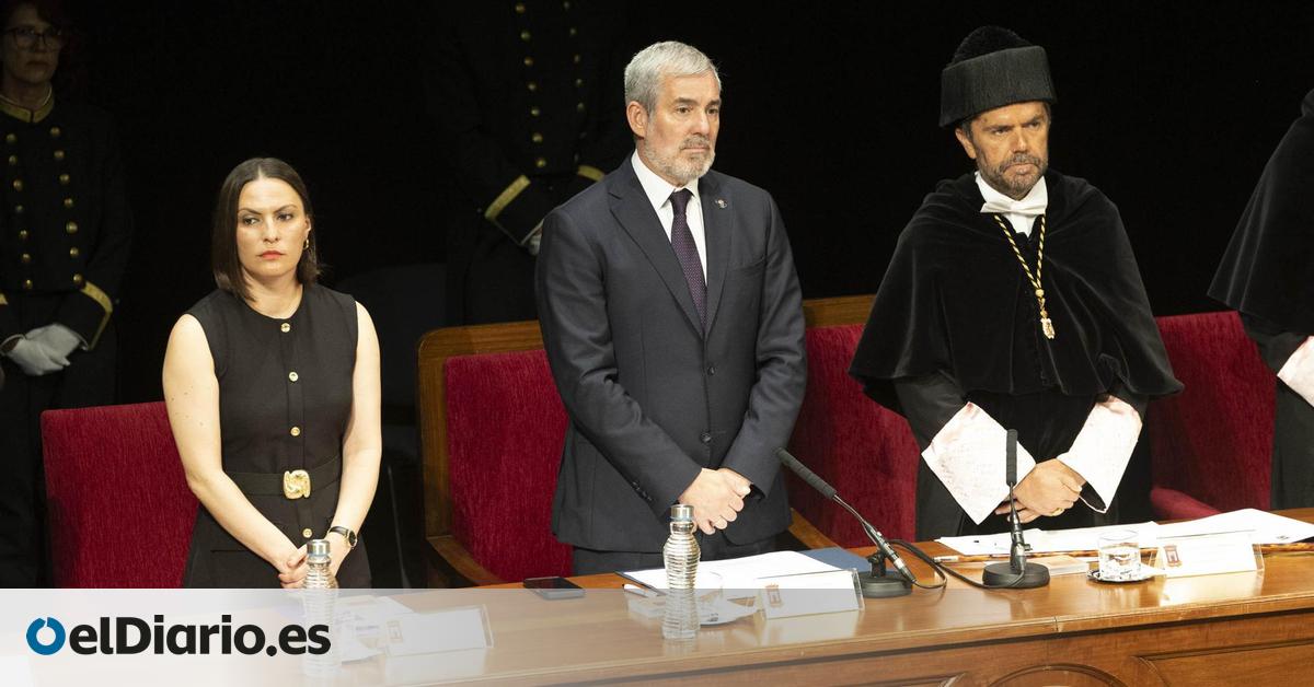 El rector de la ULL, en la apertura del curso:  Con la mitad de recursos no es posible garantizar el futuro de las universidades 