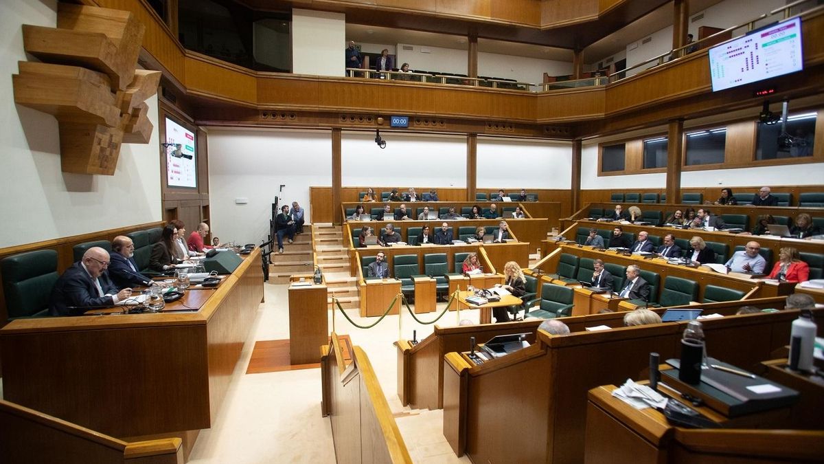 Pleno del parlamento vasco