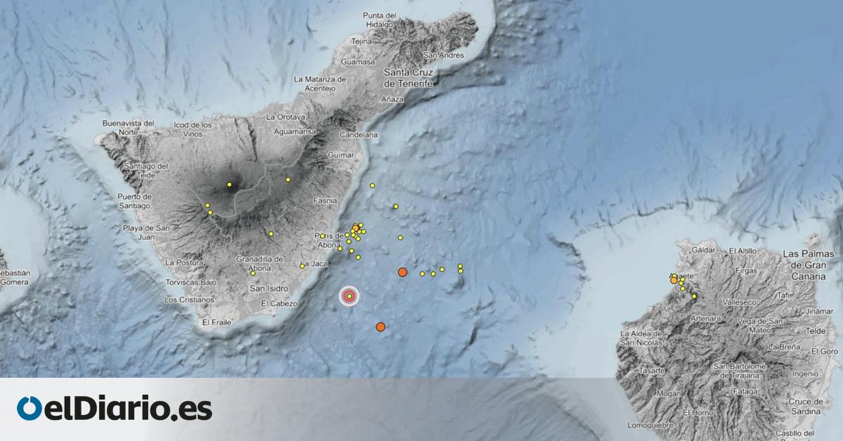 Un terremoto de 3,2 vuelve a sacudir las aguas entre Tenerife y Gran Canaria