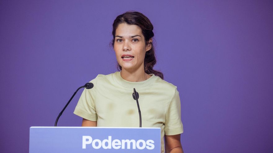 La portavoz de Podemos, Isa Serra.