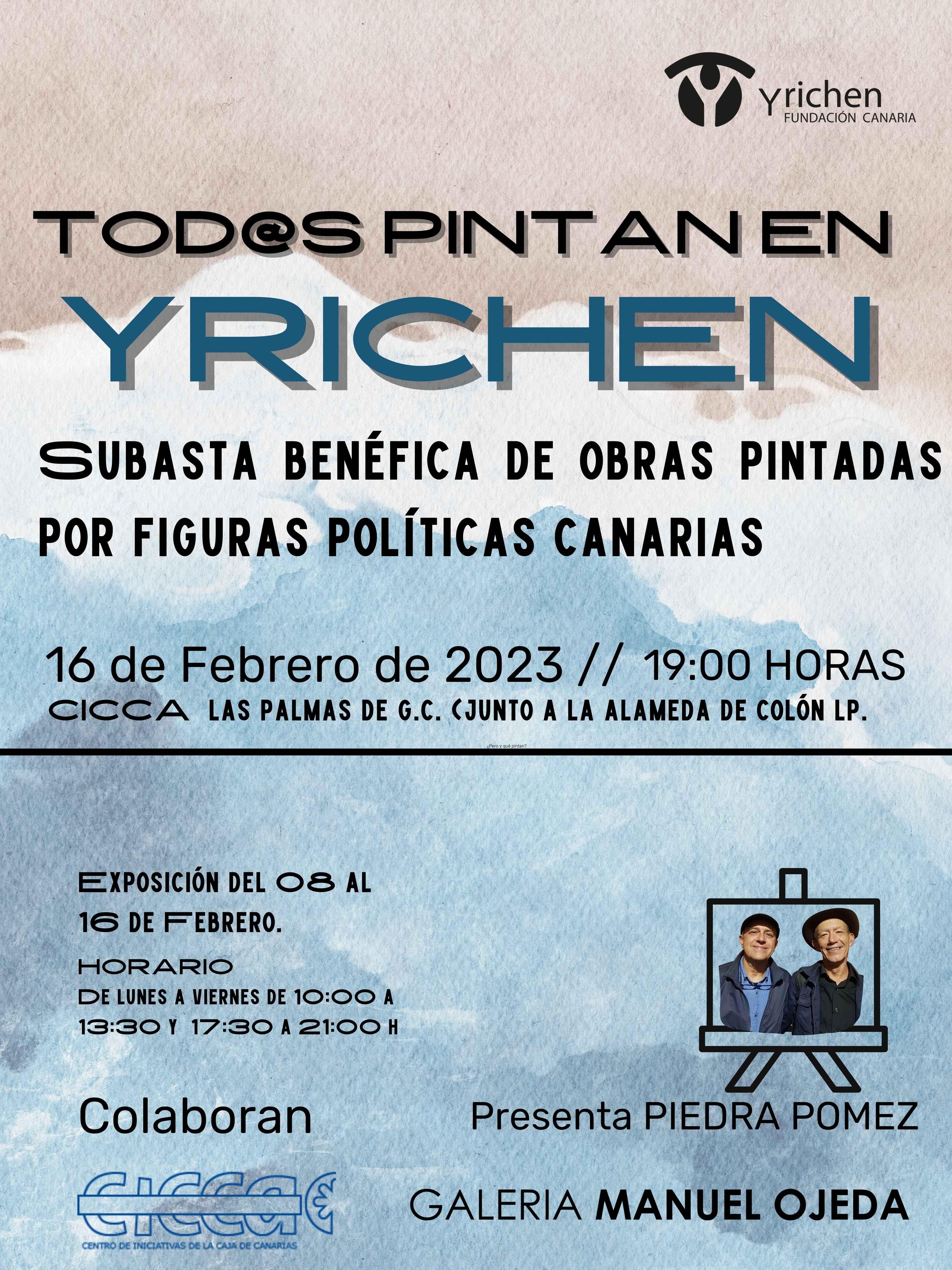 Cartel promocional de la Fundación Canaria Yrichen