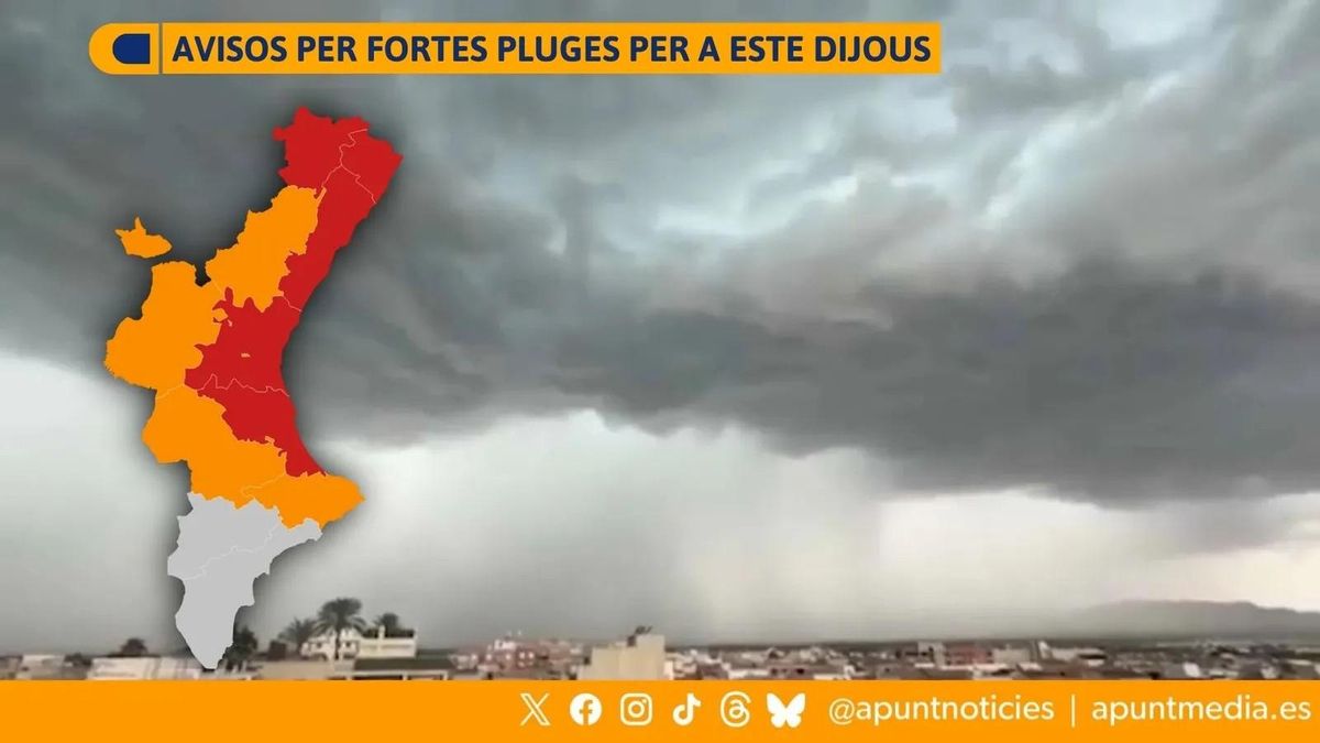 À Punt despliega 25 equipos en directo para una programación especial por el temporal