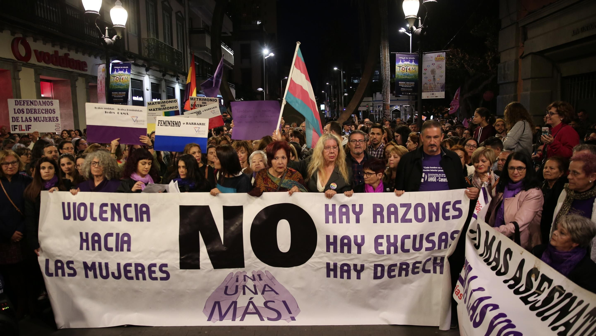 Concentración feminista en Las Palmas de Gran Canaria. (Alejandro Ramos).