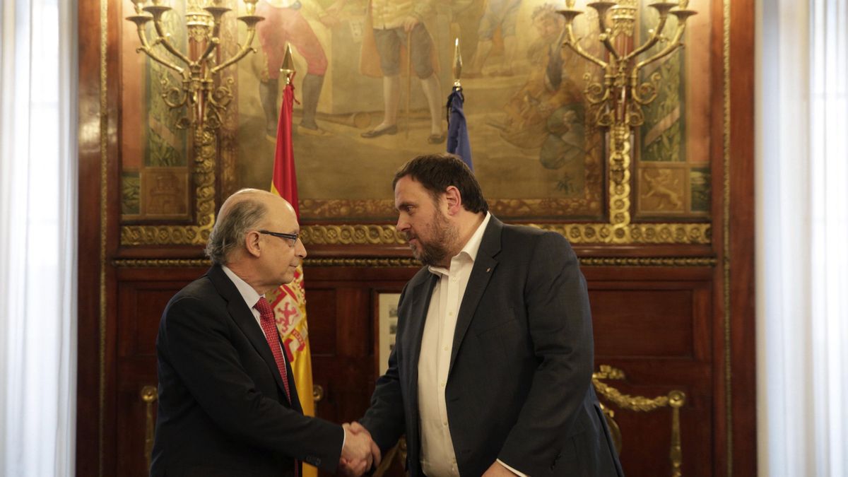 Cristóbal Montoro y Oriol Junqueras