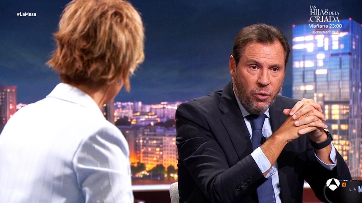 Cristina Pardo entrevista a Óscar Puente en 'La Mesa'