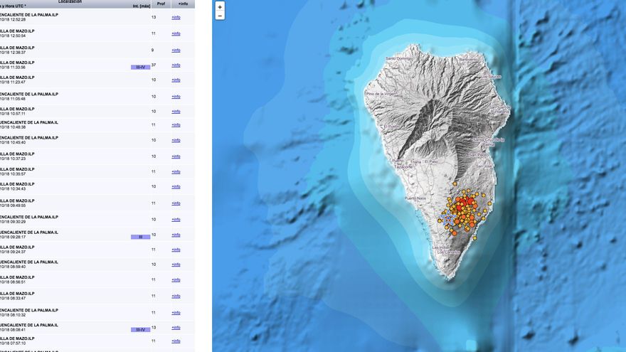 Se mantiene la sismicidad con 60 terremotos en 12 horas, uno de magnitud 4,6