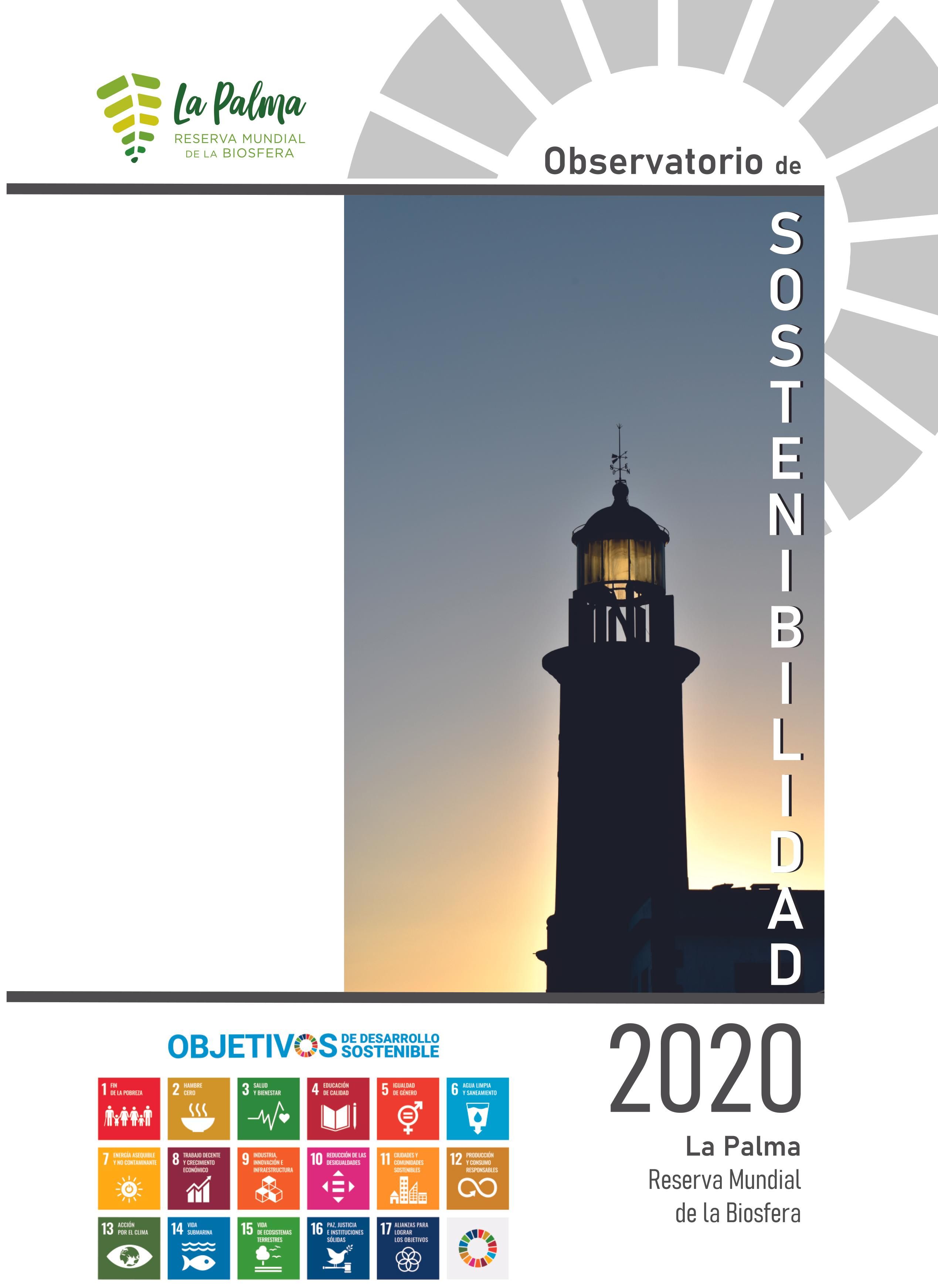 Portada de la nueva edición del Observatorio de Sostenibilidad  de la Reserva de la Biosfera La Palma.
