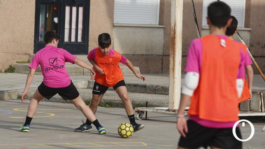 Entrenamiento de la cantera del Córdoba Patrimonio de la Humanidad
