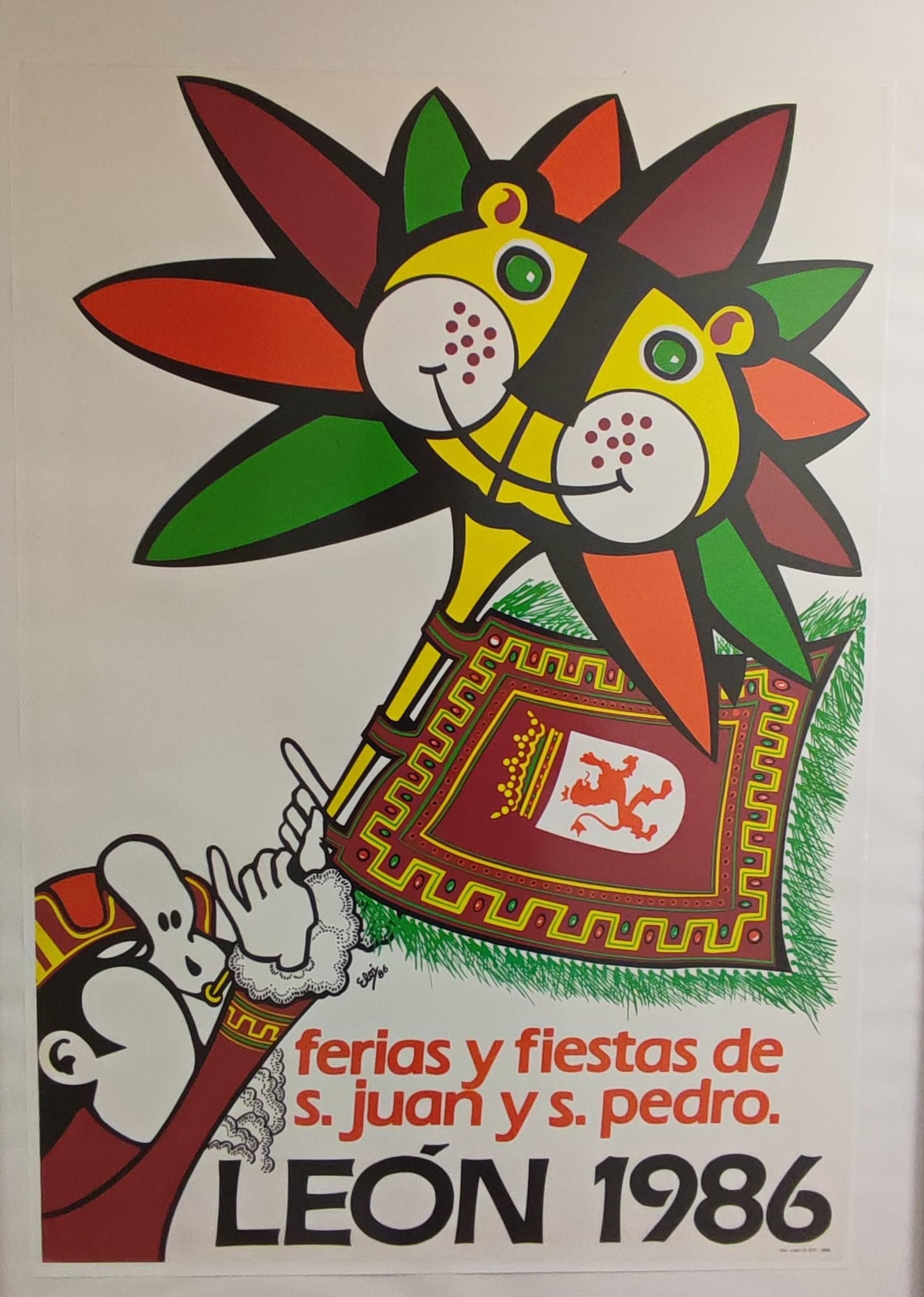 Los carteles de las fiestas de San Juan y San Pedro de León en tiempos sin IA