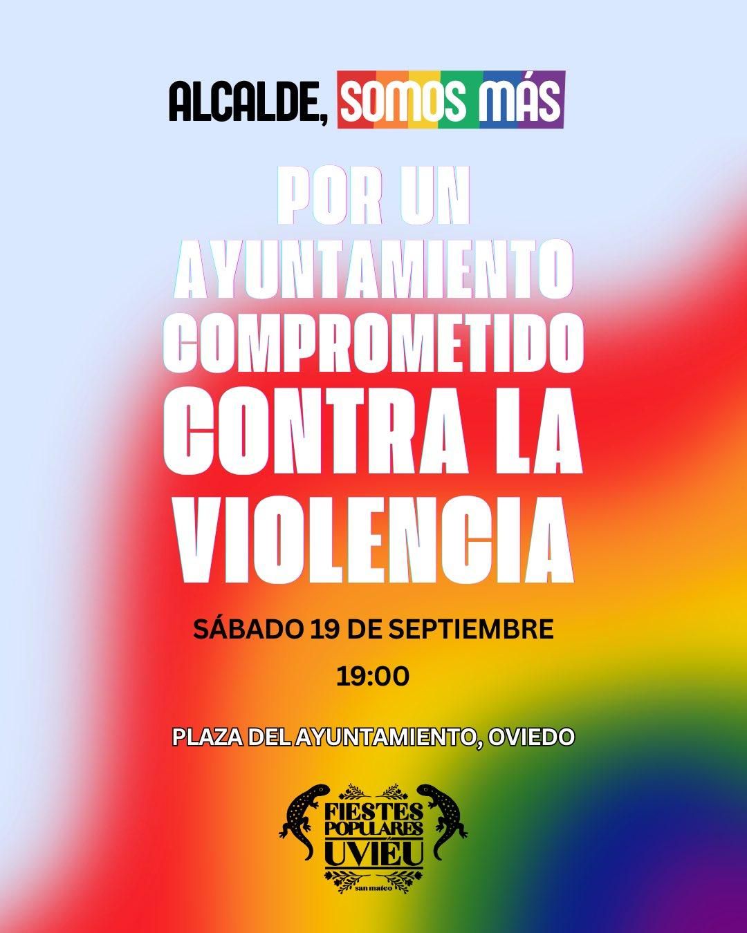 Cartel de la protesta convocada el sábado 19 de septiembre