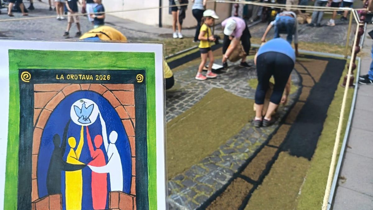 Diseño para la alfombra en La Orotava