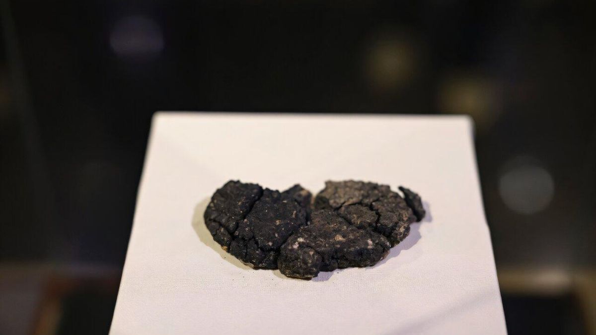 El pan Kulluoba original, expuesto en el Museo Arqueológico de Eskisehir.