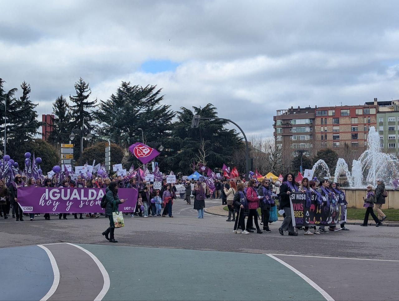La manifestación del 8M, Día Internacional de las Mujeres, en León