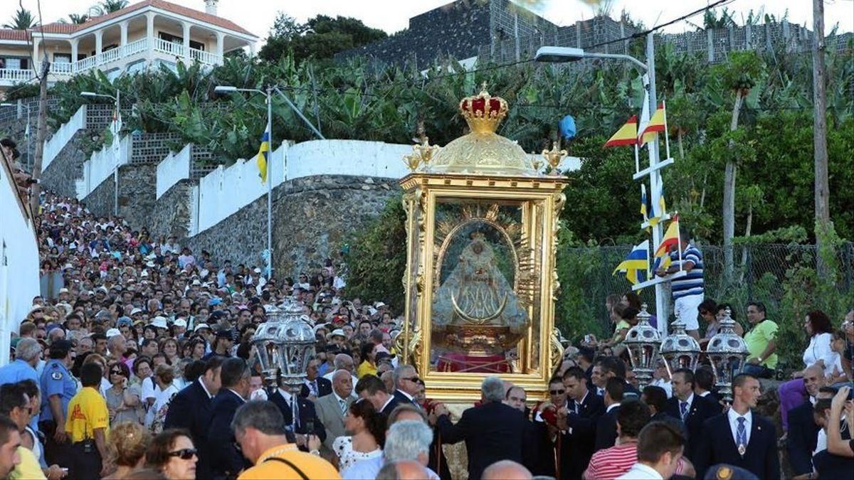 Imagen de archivo de la Bajada de la Virgen de las Nieves.