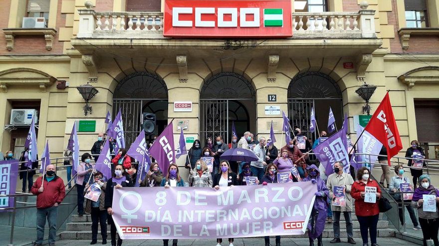 Acto de CCOO Córdoba por el 8M.