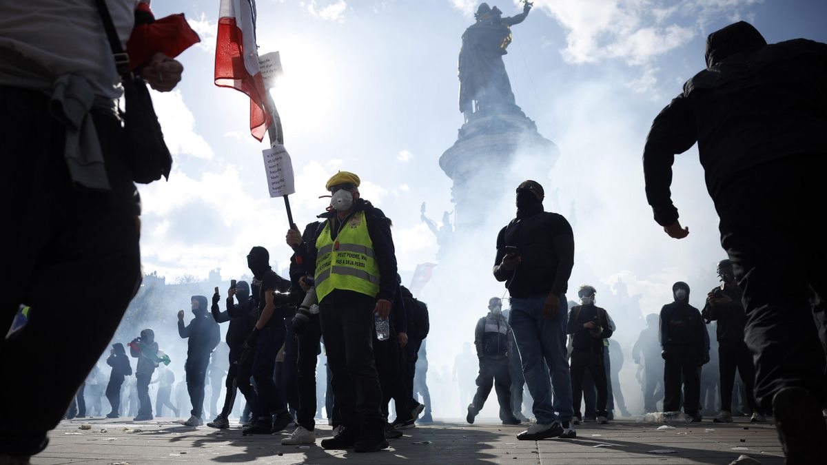 Las imágenes de las masivas protestas en Francia