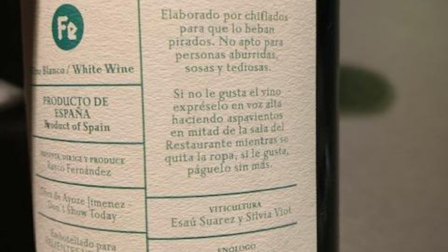 Etiqueta Bimbache Cuerno Cabra