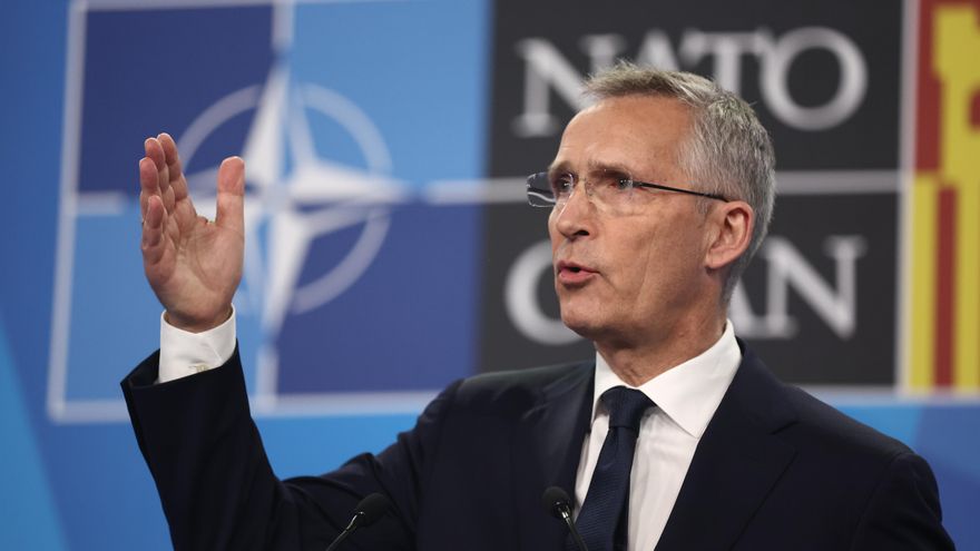 El secretario general de la OTAN, Jens Stoltenberg, interviene en una rueda de prensa