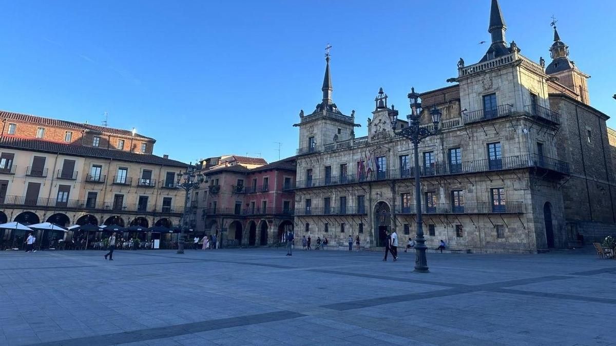 Plaza Mayor de León. 