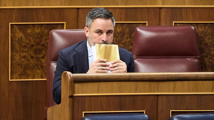 EuropaPress 6847220 presidente vox santiago abascal pleno extraordinario congreso diputados