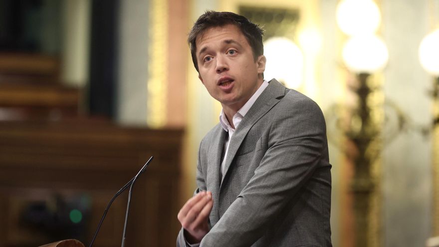 El portavoz de Más País en el Congreso, Íñigo Errejón, en el Pleno