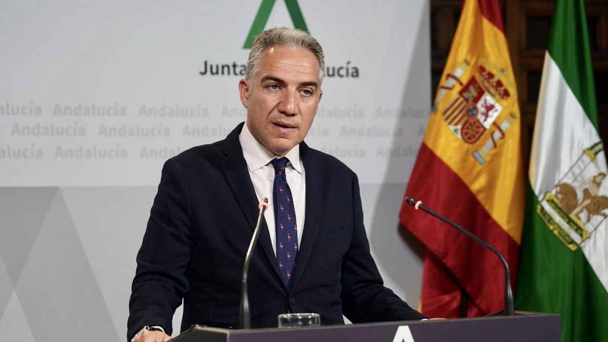 Elías Bendodo, portavoz del Gobierno de la Junta de Andalucía.