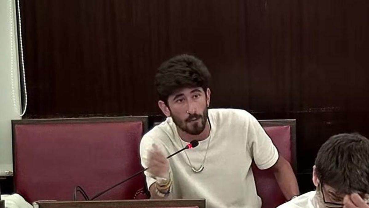 Navarro, en el pleno del pasado mes de julio