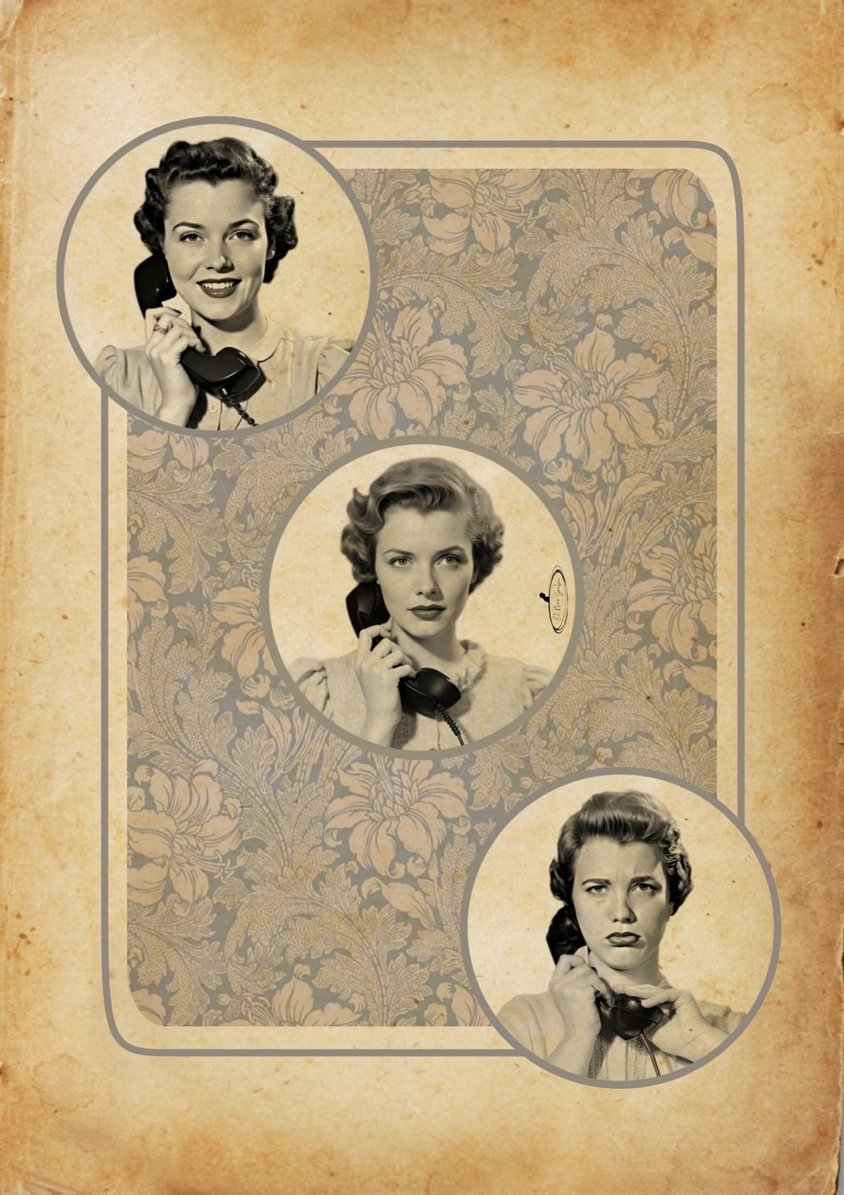 Collage 'Llamada a tres'.