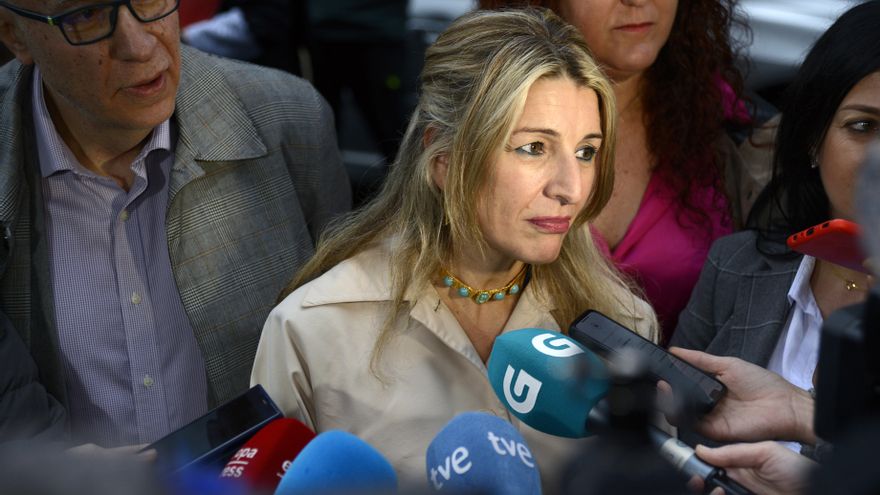 Yolanda Díaz,  vicepresidenta segundal del Gobierno de España y Miistra de Trabajo y Economía Social en acto del 8M en concello de Barbadás