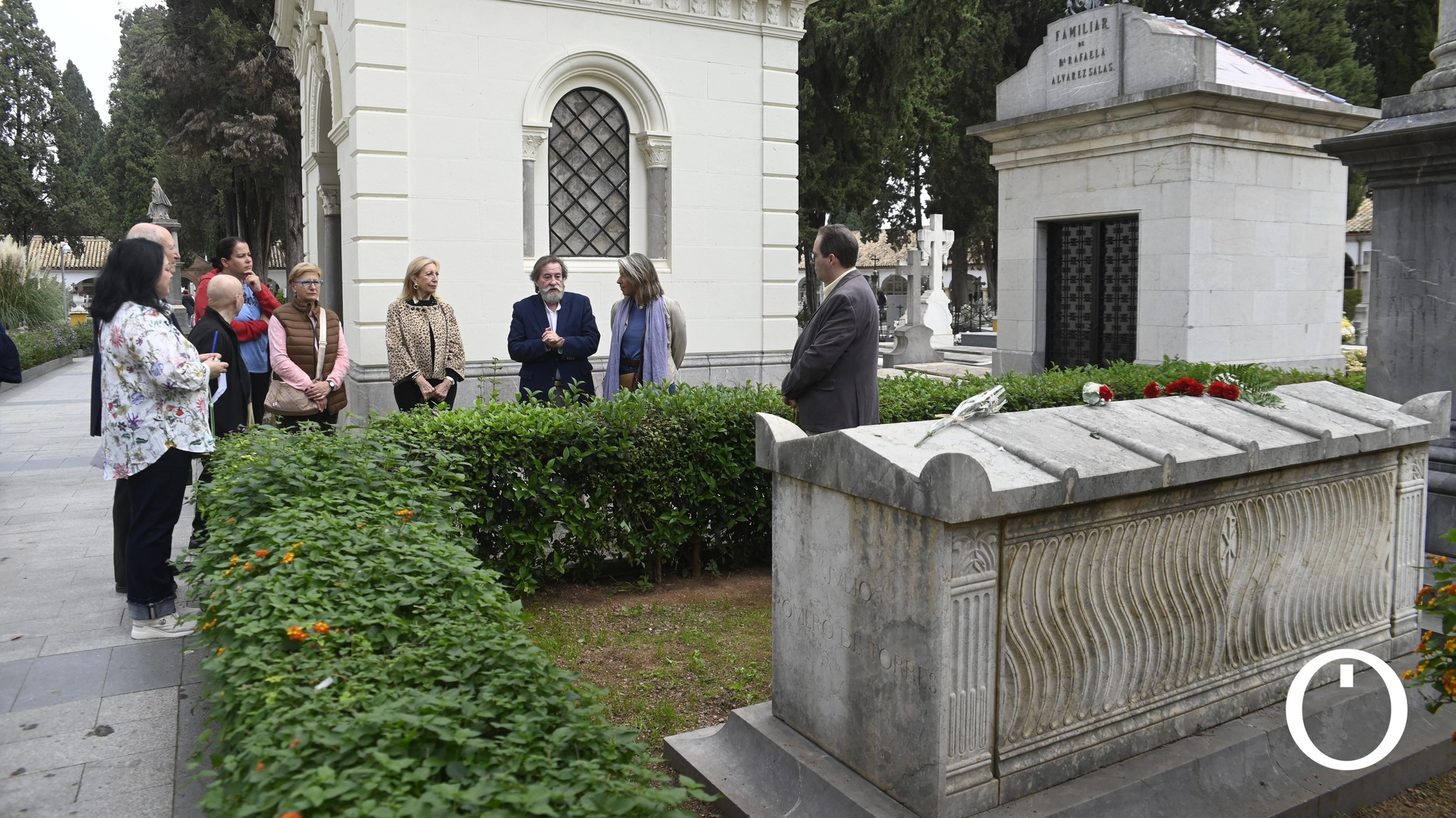 Concentración de pintores y la asociación pro casa museo Julio Romero de Torres