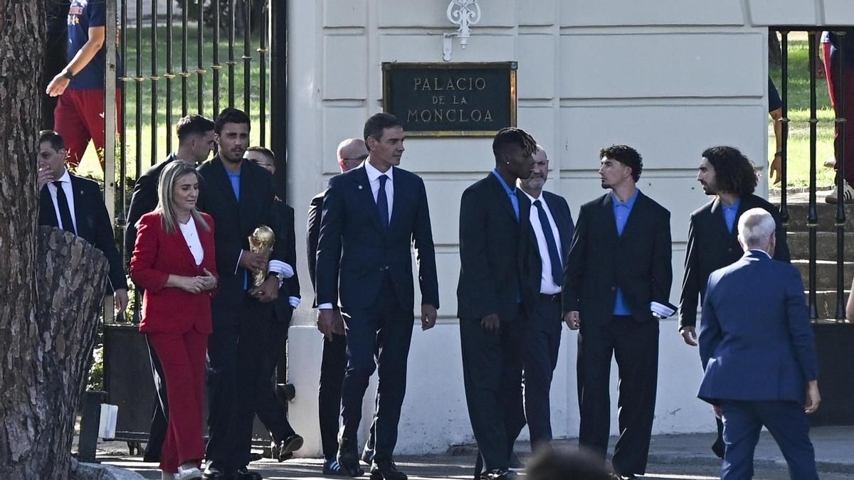 Pedro Sánchez con la selección española
