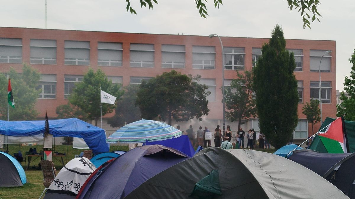 Acampada de apoyo a Palestina en la Universidad de La Rioja