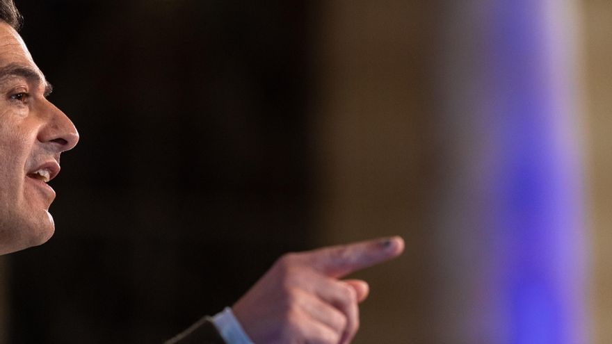 El presidente de la Junta de Andalucía, Juanma Moreno