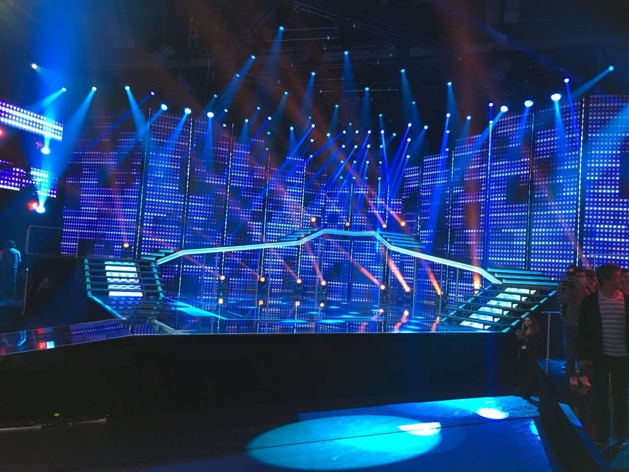 Parte del escenario del plató de OT 2017