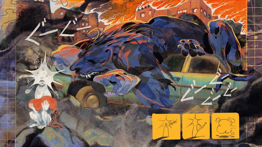 'Encías quemadas', el cómic que nació para afrontar la muerte de un perro y encontró alivio en el posapocalipsis