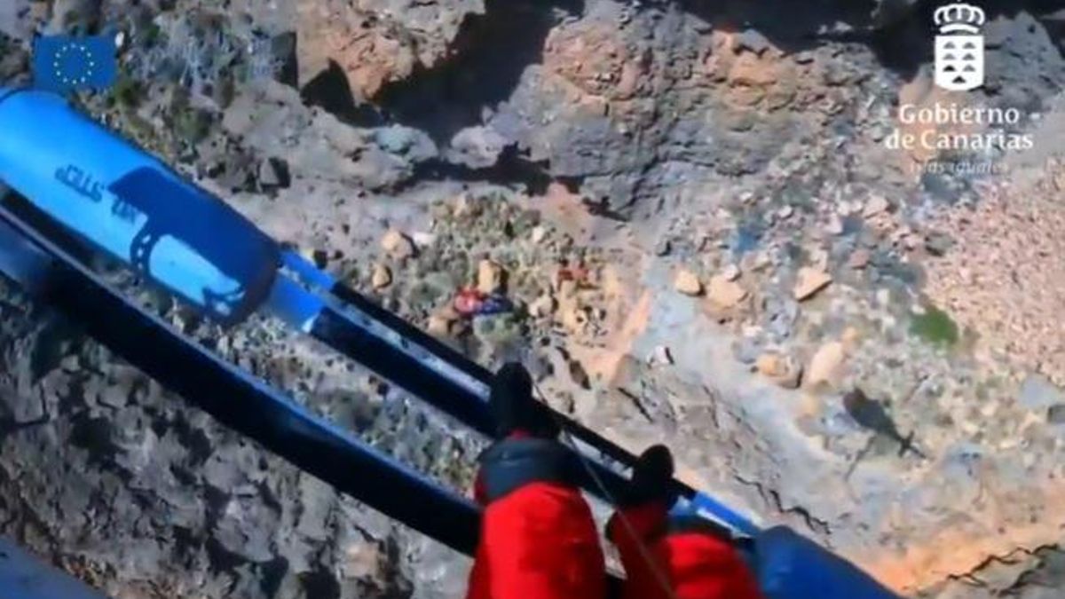 Hospitalizado en estado grave un hombre tras caer desde varios metros en una zona de rocas en Gran Canaria