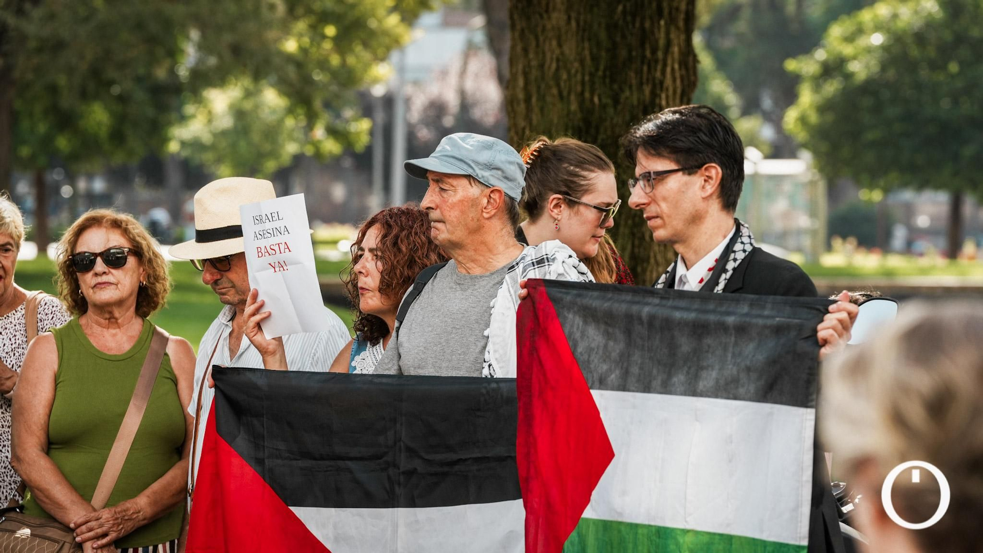 Concentración contra el genocidio en Palestina