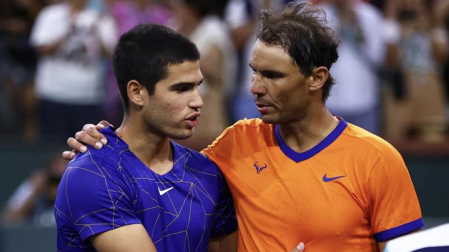 El día en que Rafa Nadal tuvo que emplearse a fondo para ganar en Indian Wells a un jovencísimo Carlos Alcaraz