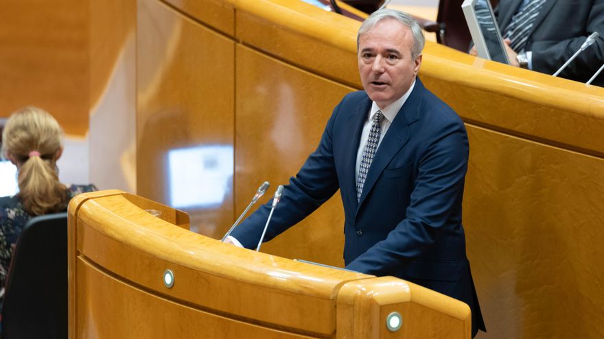 Jorge Azcón en la comisión sobre la Ley de Amnistía en el Senado