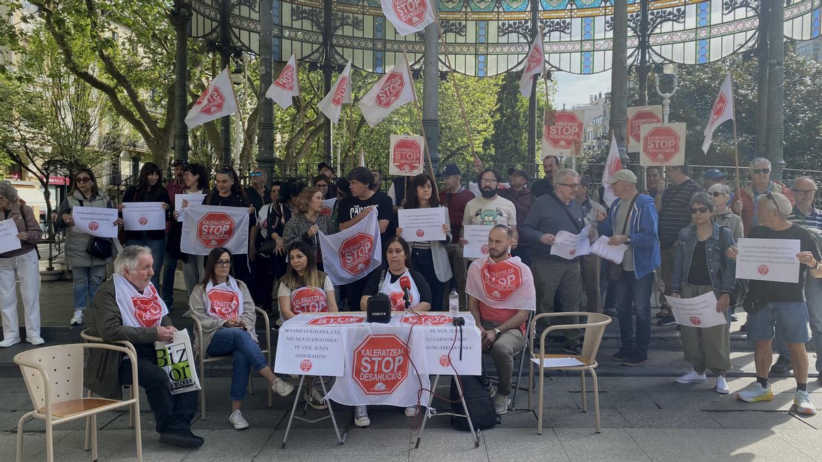 Stop Desahucios alerta de un "tsunami" de desalojos a familias vulnerables en Gipuzkoa tras la caída del "escudo social"