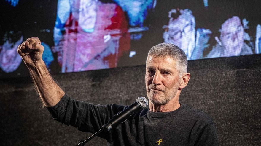 El líder del Partido Demócrata de Israel, Yair Golan, durante una manifestación contra el Gobierno de Netanyahu, en marzo de 2025.