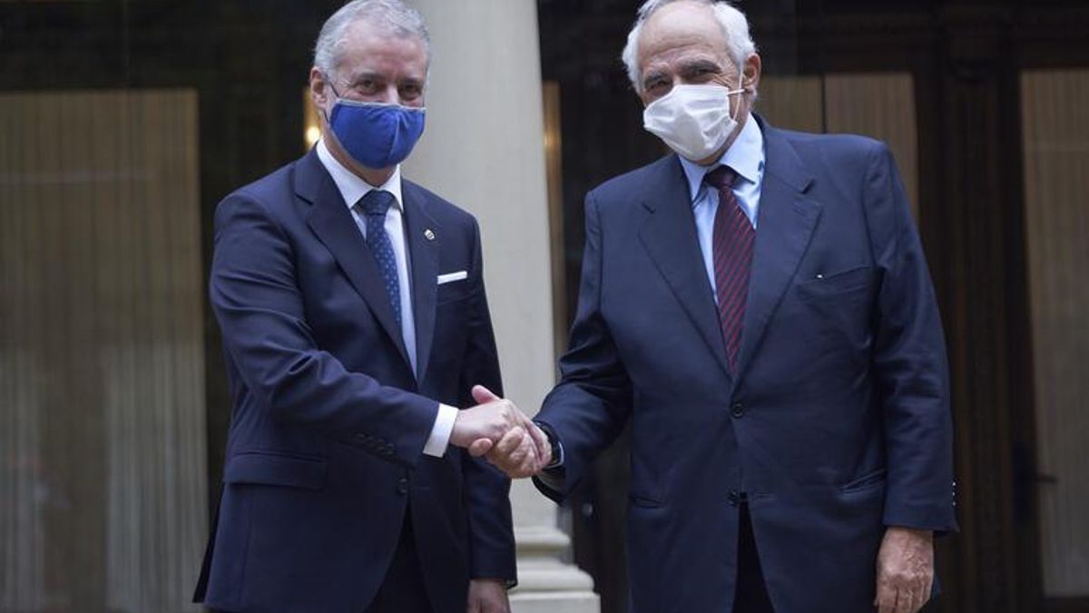 Ernesto Samper, en Ajuria Enea en 2021