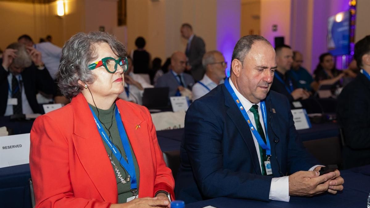 La consejera de Desarrollo Sostenible, Mercedes Gómez, en el Comité de las Regiones, reunido en la Iglesia de San Pedro Mártir del Campus de Toledo de la UCLM