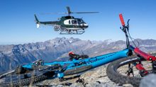 Actividad de helibike en el Pirineo aragonés