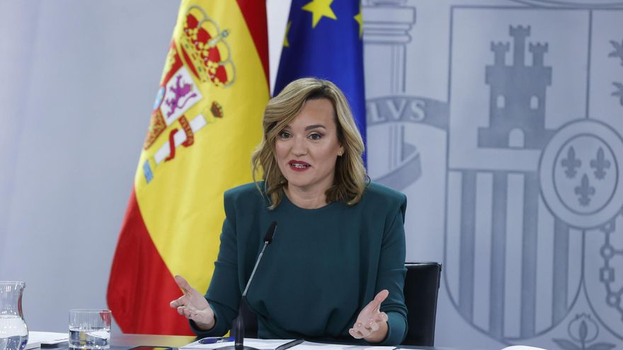 La portavoz del Gobierno y ministra de Educación, Formación Profesional y Deportes, Pilar Alegría, este miércoles