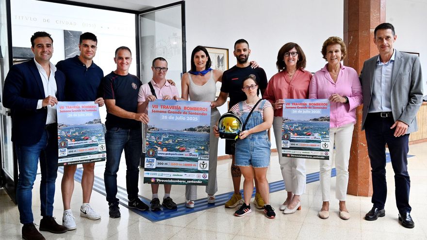 Santander acoge el 26 de julio la VII Travesía a Nado Bomberos 'Semana Grande'