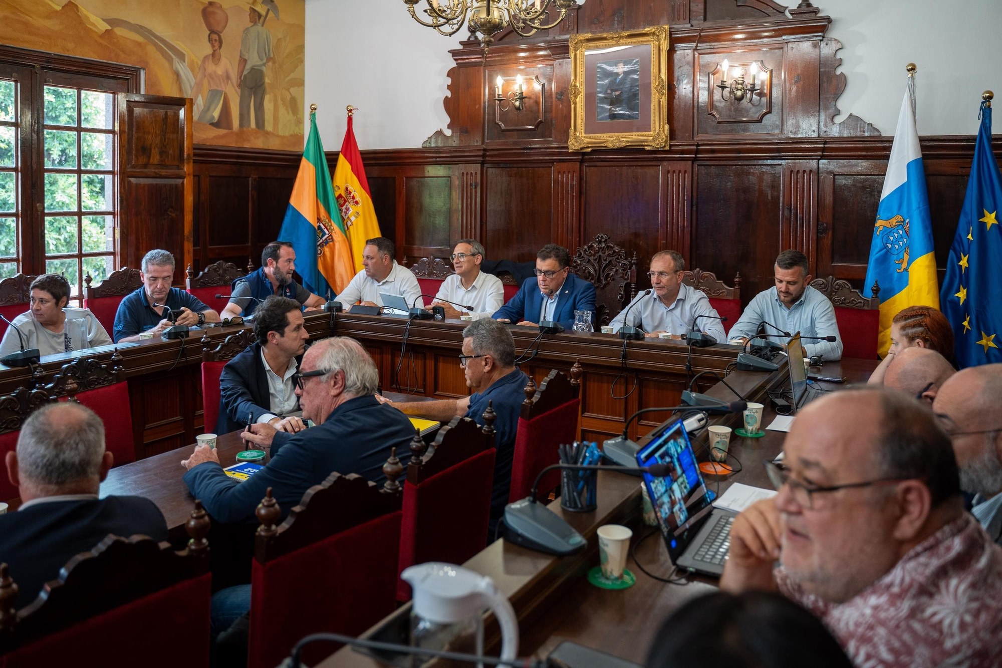 Reunión del comité asesor del Plan Especial de Protección Civil y Atención de Emergencias por Riesgo Volcánico de Canarias (Pevolca).