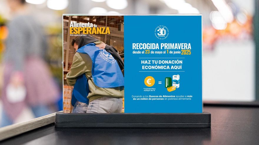 Cartel de la nueva recogida de alimentos a favor del Banco de Alimentos.