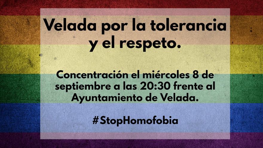 Concentración contra la homofobia en Velada