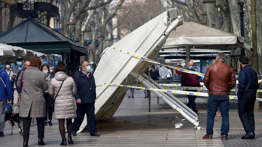 Los comerciantes cifran en 1,3 millones los daños por los disturbios en Barcelona